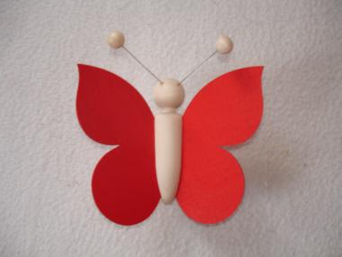 Schmetterling rot 10x10cm