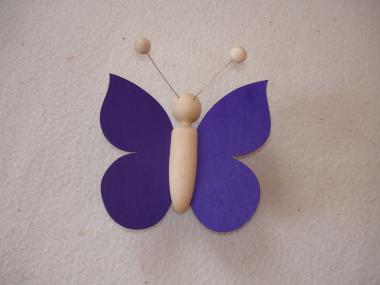 Schmetterling violett 10x10cm