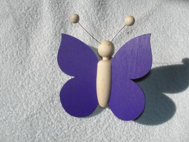 Schmetterling blau 5x5cm