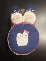 Windel-Eule "Girl" Gr. 74/80 