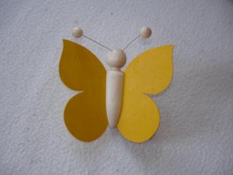 Schmetterling gelb 5x5cm