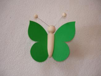 Schmetterling dunkelgrün 10x10cm