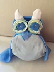 Windel-Eule "hellblau" Gr. 50/56 