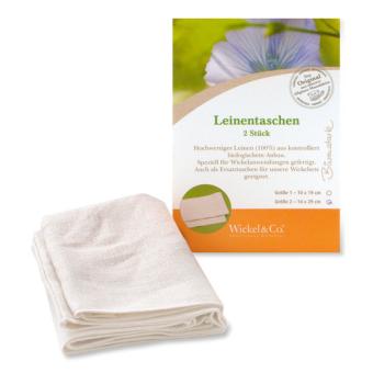 Leinentaschen Grösse 2, 2 stück je 14x29cm 